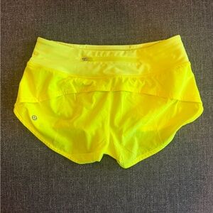 lululemon athletica Women's Neon Yellow Athletic Shorts